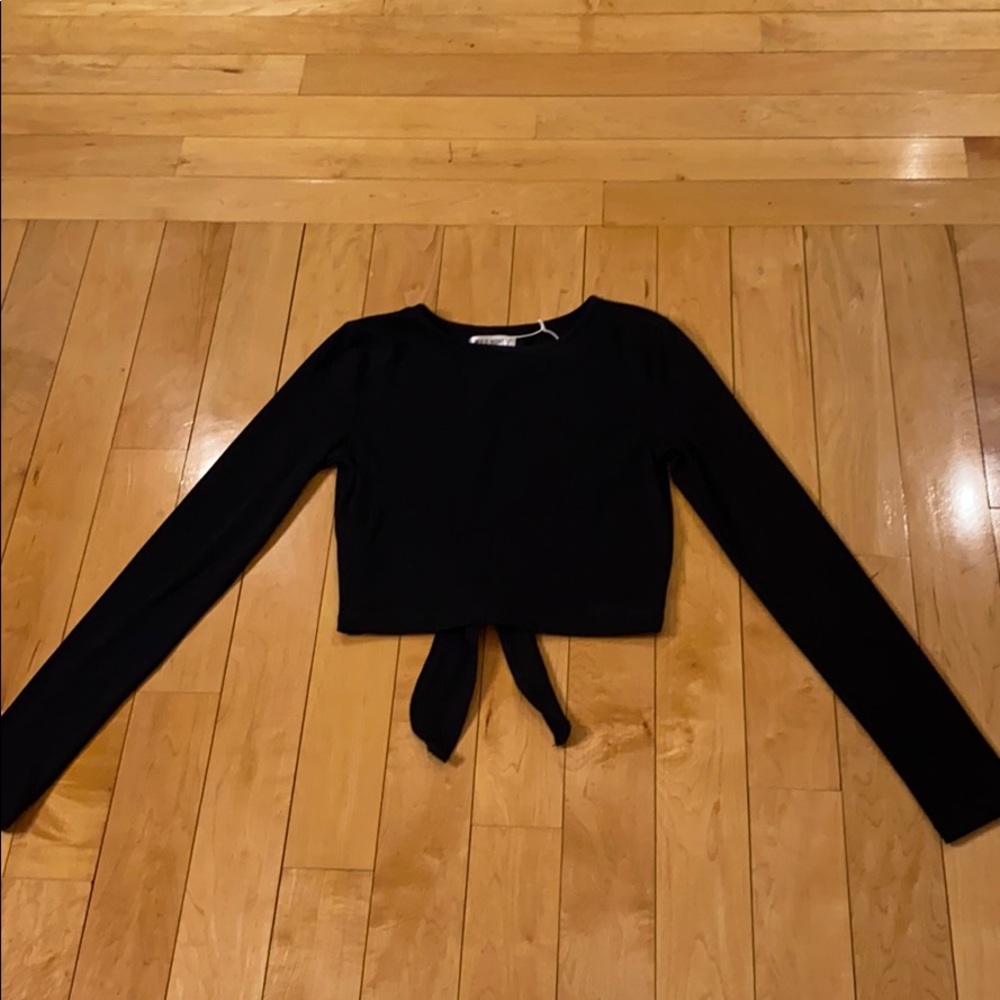 Wild honey crop top with open back